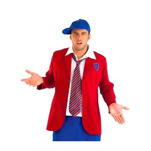 Mens 80s School Boy Uniform Costume